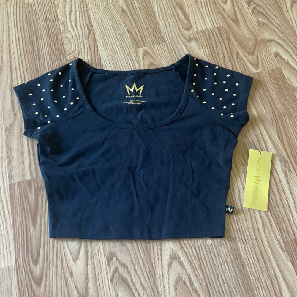 Black crop top